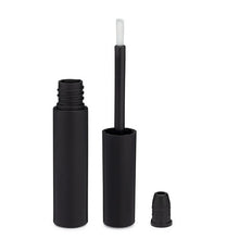Load image into Gallery viewer, Matte Black PETG Plastic Tube with Lip Brush Wand & Wiper