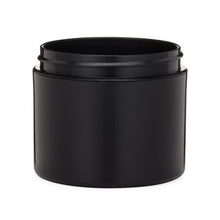Load image into Gallery viewer, 2 oz Black PP/PP Plastic Double Wall Straight Base Jars (Cap Not Included)