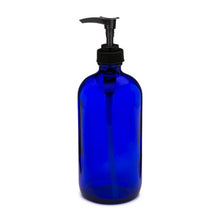 Load image into Gallery viewer, Glass Boston Round Bottles with Lotion Pump