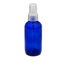 Load image into Gallery viewer, Cobalt Blue Glass Boston Round Bottles with Fine Mist Sprayer