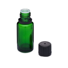 Load image into Gallery viewer, Green Glass Euro Dropper Bottles with Tamper-Evident Cap