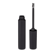 Load image into Gallery viewer, Matte Black PETG Plastic Tube with Brow Brush Wand &amp; Wiper
