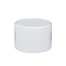 Load image into Gallery viewer, White Double Wall Straight Base Plastic Jars (White PP Cap)
