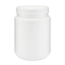 Load image into Gallery viewer, White HDPE Wide Mouth Straight Sided Jars with Label Panel &amp; Cap

