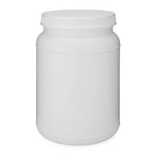 Load image into Gallery viewer, White HDPE Wide Mouth Straight Sided Jars with Label Panel &amp; Cap
