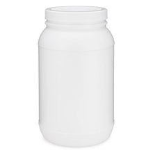 Load image into Gallery viewer, White HDPE Wide Mouth Straight Sided Jars with Label Panel &amp; Cap
