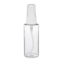 Load image into Gallery viewer, Clear PET Plastic Cylinder Round Bottle &amp; Black Fine Mist Sprayer

