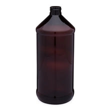 Load image into Gallery viewer, Amber PET Plastic Modern Round Bottles (Cap Not Included)
