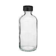 Load image into Gallery viewer, 4 oz Glass Boston Round Bottles (Black Phenolic Cap)
