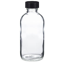 Load image into Gallery viewer, 4 oz Glass Boston Round Bottles (Black Phenolic Cap)
