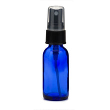 Load image into Gallery viewer, Cobalt Blue Glass Boston Round Bottles with Fine Mist Sprayer

