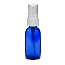 Load image into Gallery viewer, Cobalt Blue Glass Boston Round Bottles with Fine Mist Sprayer
