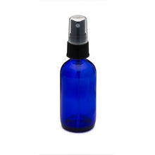 Load image into Gallery viewer, Cobalt Blue Glass Boston Round Bottles with Fine Mist Sprayer
