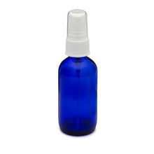 Load image into Gallery viewer, Cobalt Blue Glass Boston Round Bottles with Fine Mist Sprayer
