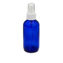 Load image into Gallery viewer, Cobalt Blue Glass Boston Round Bottles with Fine Mist Sprayer
