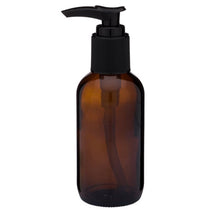 Load image into Gallery viewer, Glass Boston Round Bottles with Lotion Pump
