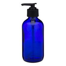 Load image into Gallery viewer, Glass Boston Round Bottles with Lotion Pump
