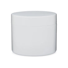 Load image into Gallery viewer, White PP/PS Plastic Doublewall Lip Balm Jar &amp; White Flat Lid

