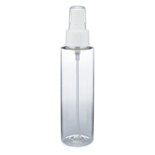 Load image into Gallery viewer, Clear PET Plastic Cylinder Round Bottle &amp; Black Fine Mist Sprayer
