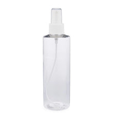 Load image into Gallery viewer, Clear PET Plastic Cylinder Round Bottle &amp; Black Fine Mist Sprayer
