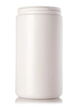 Load image into Gallery viewer, White HDPE plastic single wall jar with 89-400 neck finish
