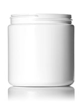 Load image into Gallery viewer, White HDPE plastic single wall jar with 70-400 neck finish
